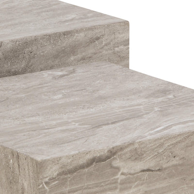 Dice Coffee Table Set in Grey Marble – FTG, view 5