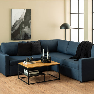 Gila Coffee Table with Open Shelf in Oak – FTG, view 4