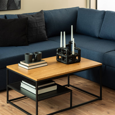 Gila Coffee Table with Open Shelf in Oak – FTG, view 5