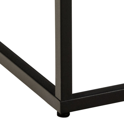 Barossa Coffee Table with Black Marble Marquina Top & Black Steel Base 40cm – FTG, view 6
