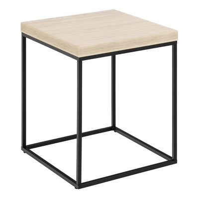 Barossa Coffee Table with Travertine Rough Paper Top & Black Powder Steel Base 40cm – FTG