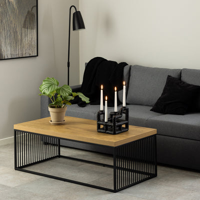 Strington Coffee Table in Black and Oak – FTG, view 3