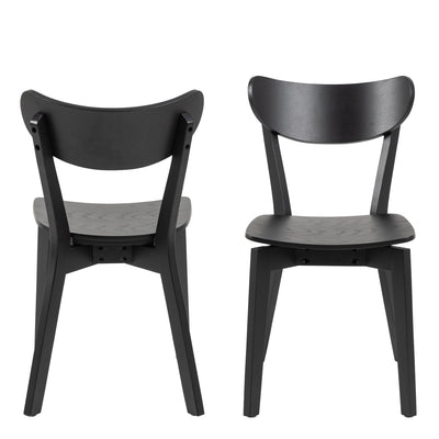 Roxby Dining Chairs in Black Set of 2 – FTG, view 2