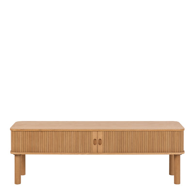 Langley TV Unit in Oak – FTG, view 2