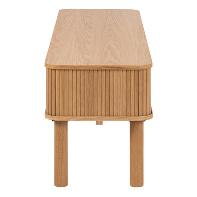 Langley TV Unit in Oak – FTG, view 3