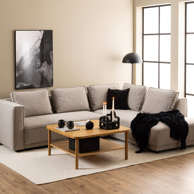 Banbury Square Coffee Table in Oak – FTG, view 3