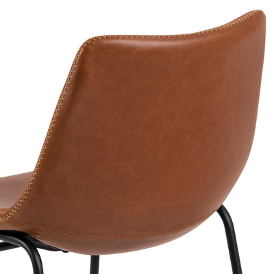 I_Oregon Dining Chair In Brown with Cream Stitching Set of 2. – FTG, view 5