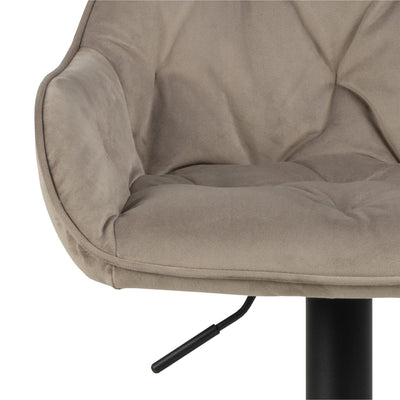 Brooke Swivel Bar Stool with Height Adjustable Function in Beige Set of 2 – FTG, view 6
