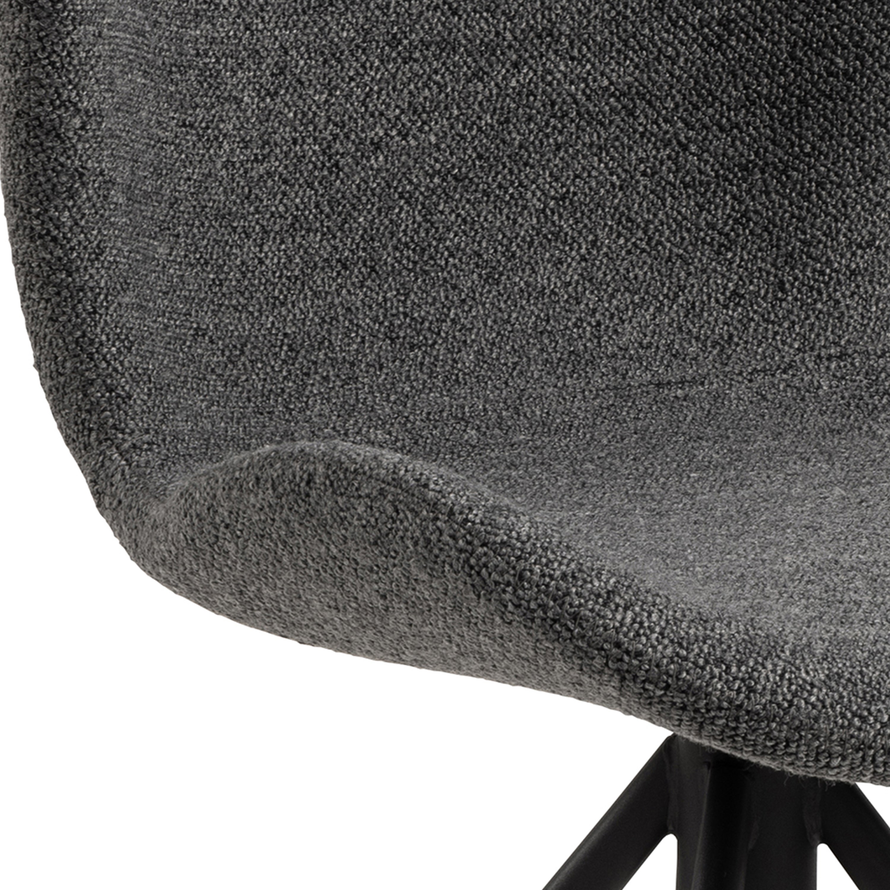 Batilda Swivel Dining Chairs in Grey Fabic Set of 2 – FTG, view 9