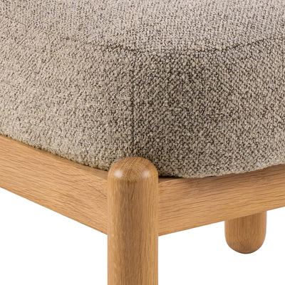 Burley Lounge Chair in Beige Fabric and Oak – FTG, view 8