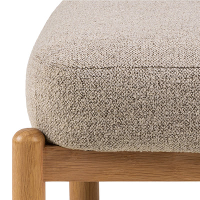 Burley Lounge Chair in Beige Fabric and Oak – FTG, view 9