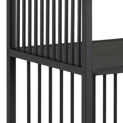 Strington Bookcase with 5 Shelves in Black – FTG, view 7