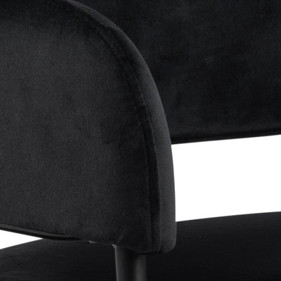 Lima Dining Chair with Armrest in Black Set of 2 – FTG, view 8