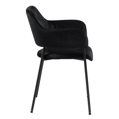 Lima Dining Chair with Armrest in Black Set of 2 – FTG, view 3