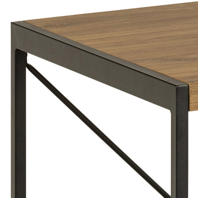 Bahamas Office Desk in Black and Oak – FTG, view 6