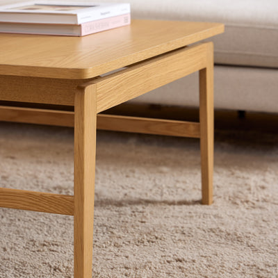 Essex Square Coffee Table in Oak – FTG, view 4