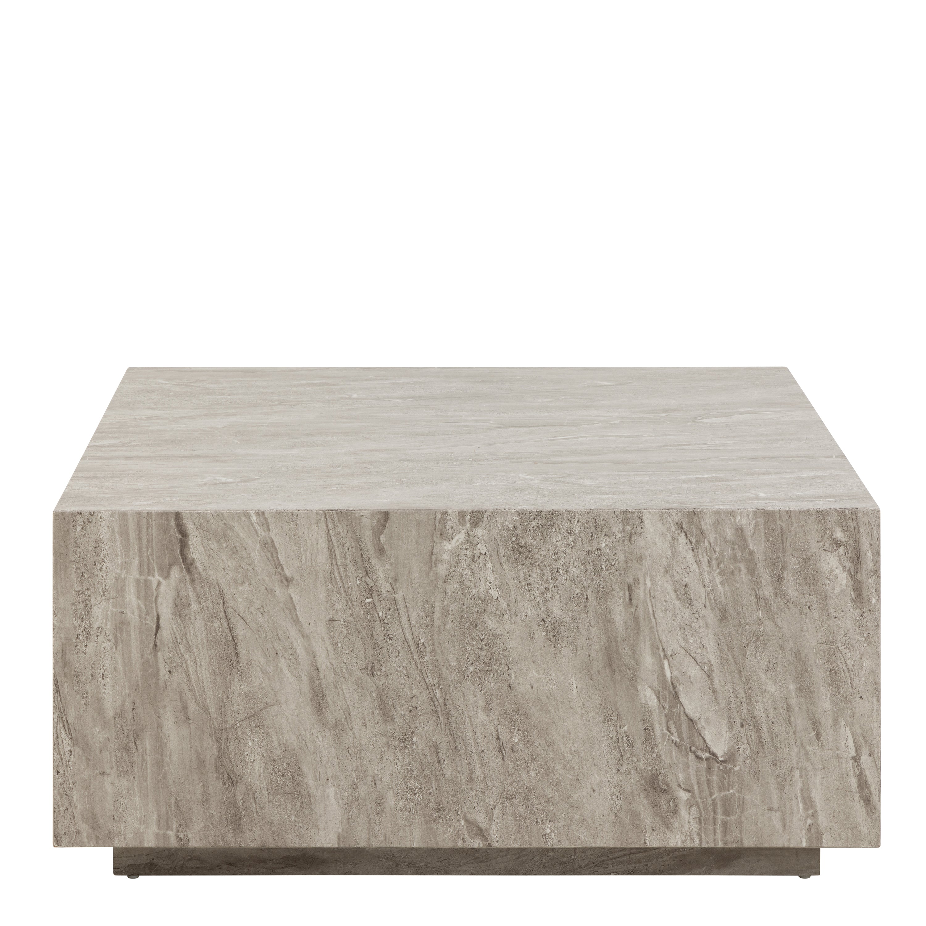 Dice Square Coffee Table in Grey Marble 90x90x42cm – FTG, view 2