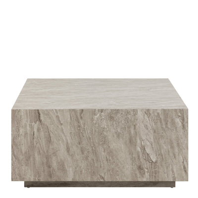 Dice Square Coffee Table in Grey Marble 90x90x42cm – FTG, view 2