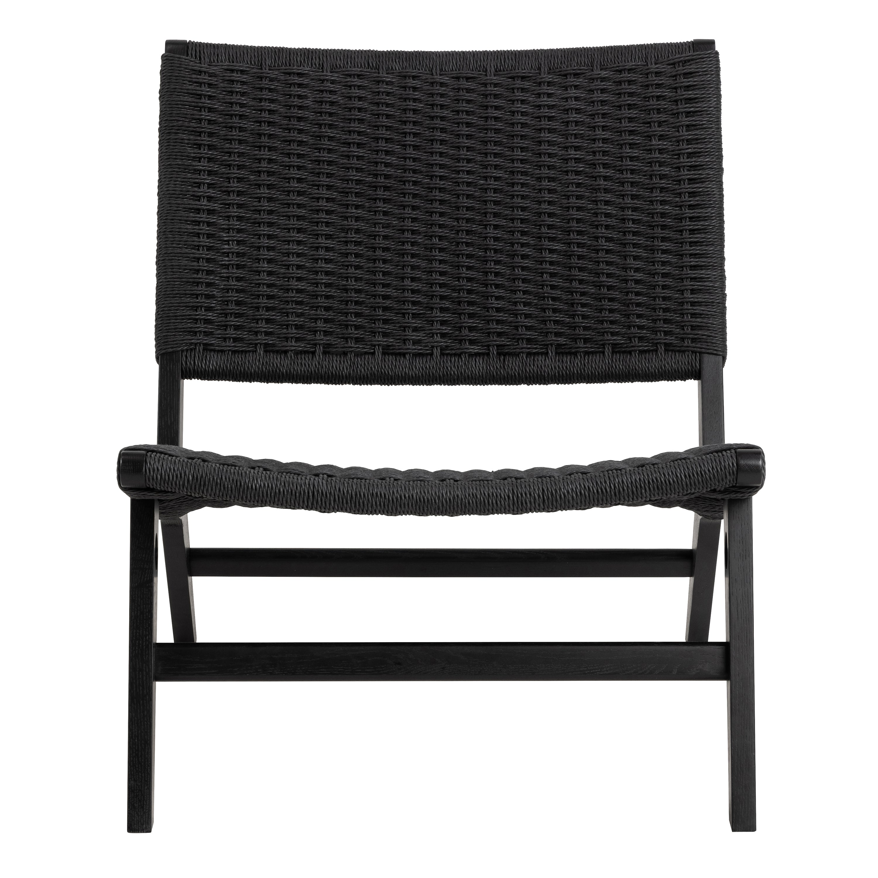 Carson Lounge Chair in Black – FTG, view 2
