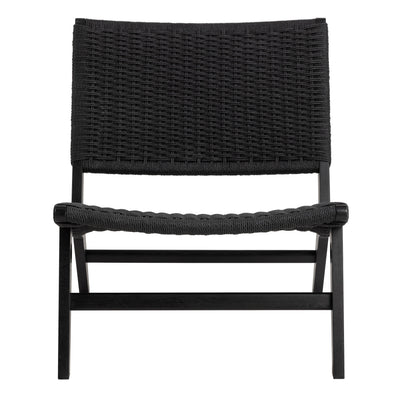 Carson Lounge Chair in Black – FTG, view 2