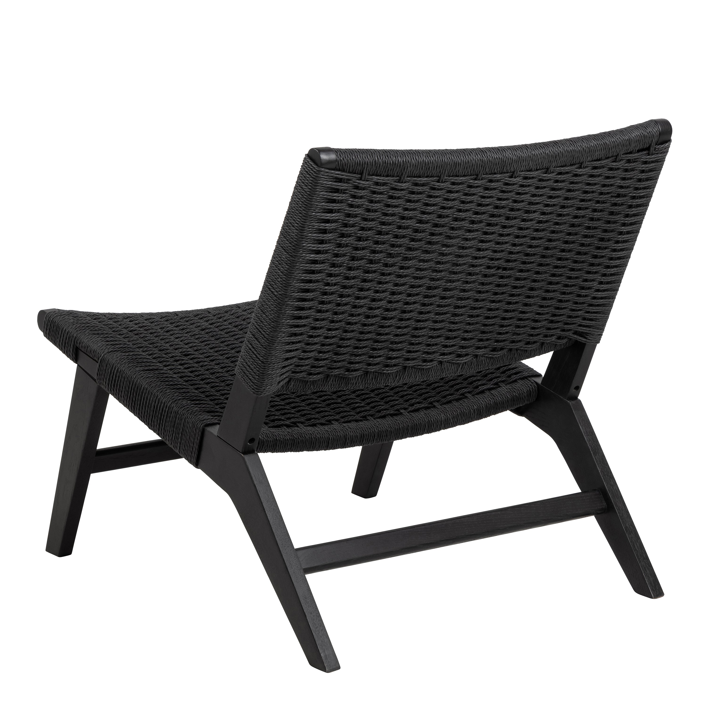 Carson Lounge Chair in Black – FTG, view 3