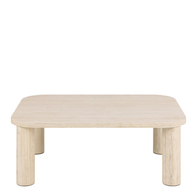 Solano Rectangular Coffee Table in Light Travertine 100 x 75 cm – FTG, view 2