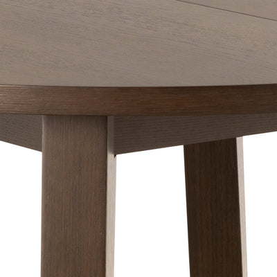 A-Line Round Extendable Dining Table in Smoked Oak 120/220 x 120 x 75cm – FTG, view 9