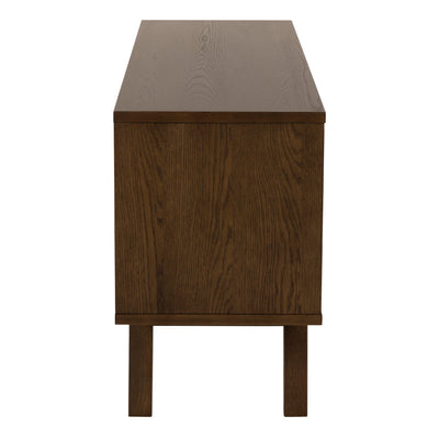 A-Line Sideboard with 4 Drawers and Sliding Door in Smoked Oak – FTG, view 3