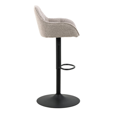 Brooke Swivel Bar Stool with Height Adjustable Function in Monza Beige Set of 2 – FTG, view 3