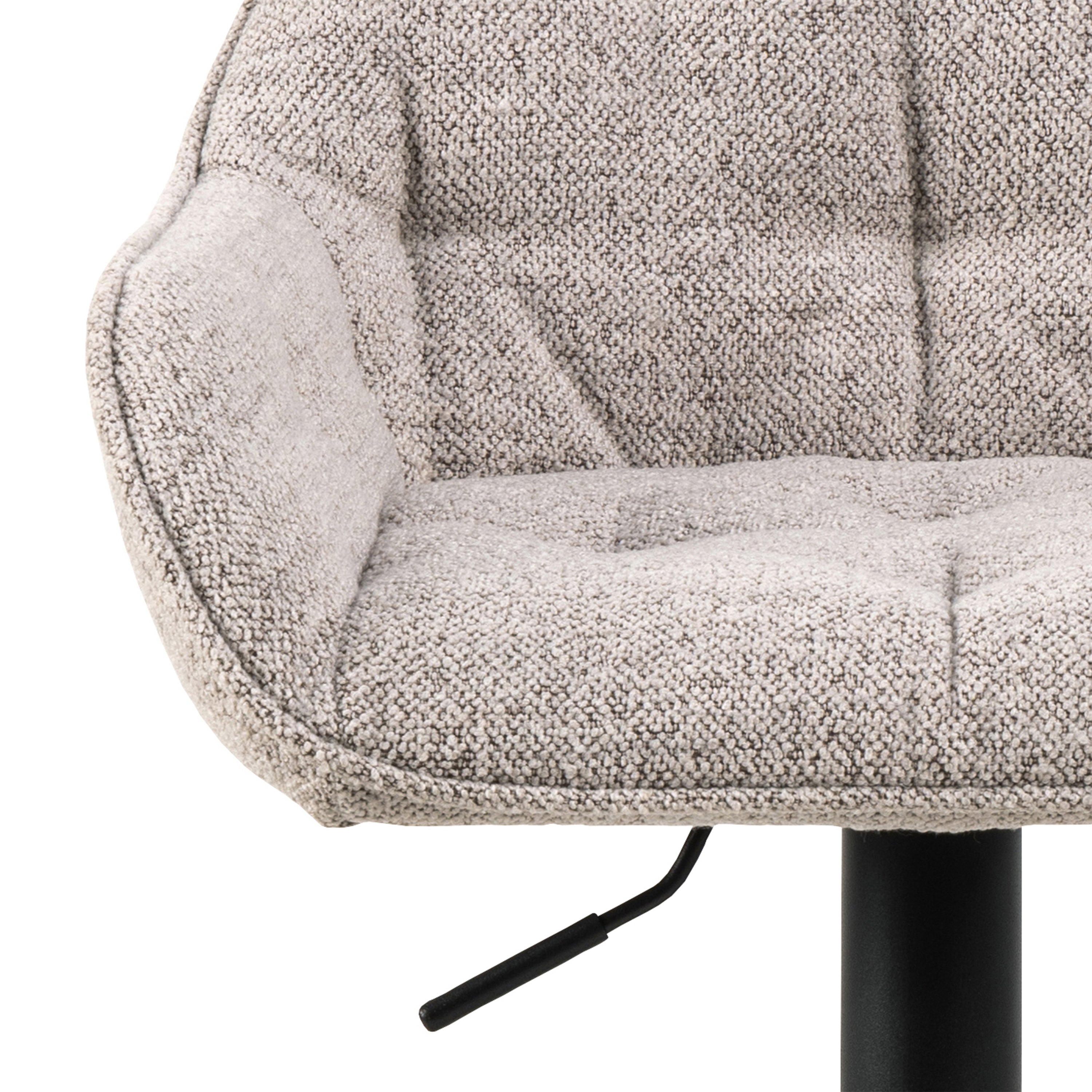 Brooke Swivel Bar Stool with Height Adjustable Function in Monza Beige Set of 2 – FTG, view 6
