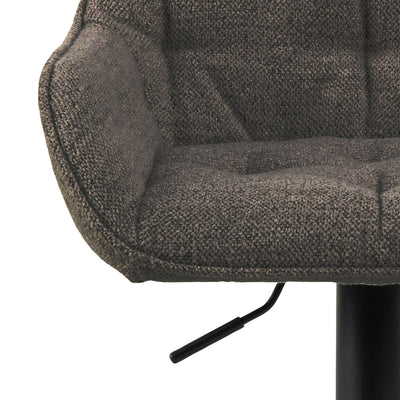 Brooke Swivel Bar Stool with Height Adjustable Function in Taupe Set of 2 – FTG, view 6