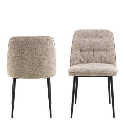 Brooke Dining Chair in Monza Beige Set of 2 – FTG, view 2