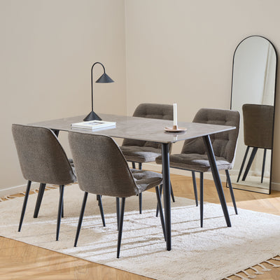 Brooke Dining Chair in Taupe Set of 2 – FTG, view 4