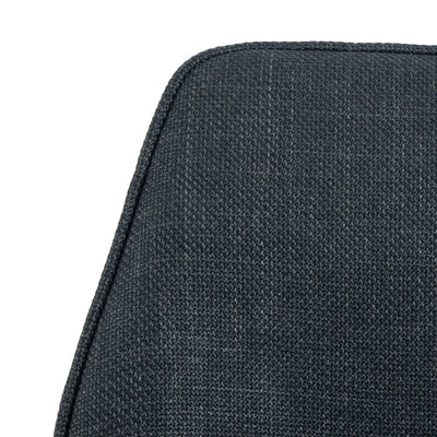 Glenda Dining Chair with Armrest and Swivel Function in Grey – FTG, view 6