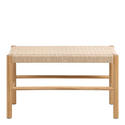 Alvin Weaved Bench in Off White – FTG, view 2