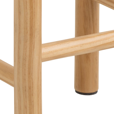 Alvin Weaved Stool in Off White – FTG, view 6