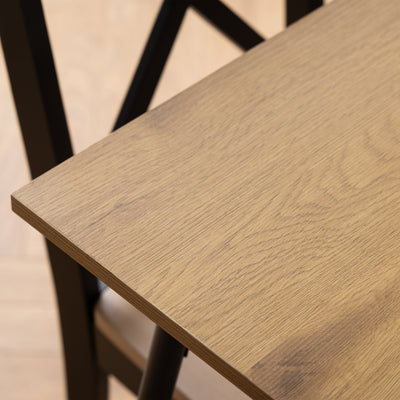 Peru Rectangular Dining Table in Wild Oak 120x75cm – FTG, view 7
