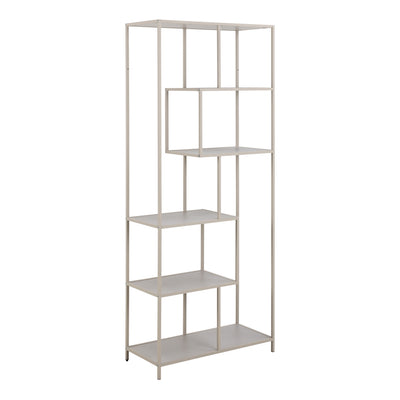 Seaford Bookcase with 5 Shelves in Grey