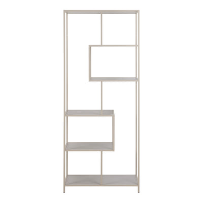 Seaford Bookcase with 5 Shelves in Grey