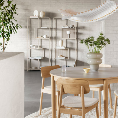 Seaford Bookcase with 5 Shelves in Grey