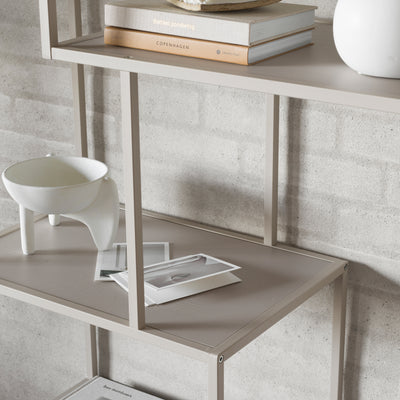 Seaford Bookcase with 5 Shelves in Grey