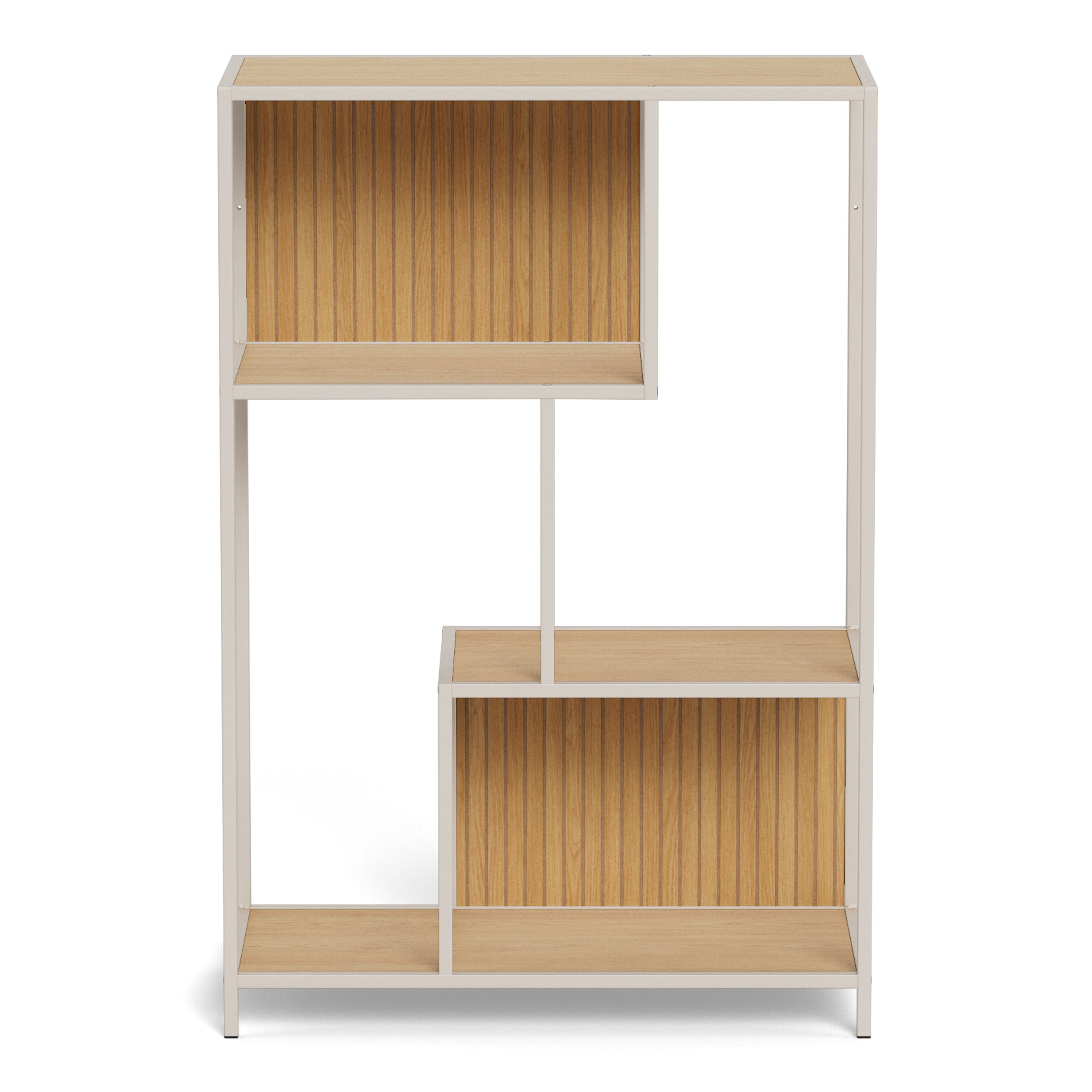 Seaford Bookcase in Oak & Grey