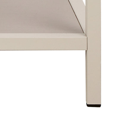 Seaford Wide Grey Steel Bookcase With 4 Grey Melamine Shelves – FTG, view 8