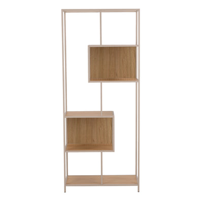 Seaford Bookcase With 5 Shelves in Oak & Grey