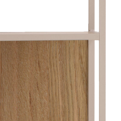 Seaford Bookcase With 5 Shelves in Oak & Grey