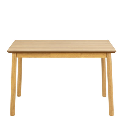 Barlow Rectangular Dining Table in Matt Oak Included 4 Barlow Dining Chair in Matt Oak – FTG, view 3
