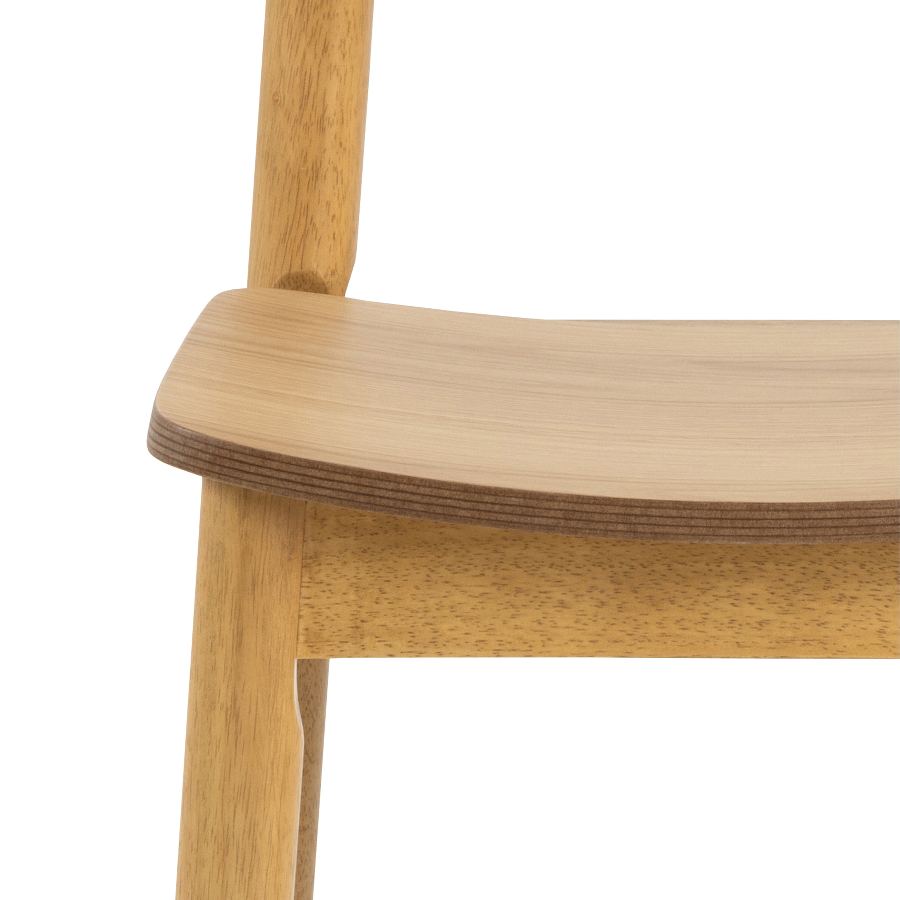 Barlow Rectangular Dining Table in Matt Oak Included 4 Barlow Dining Chair in Matt Oak – FTG, view 9