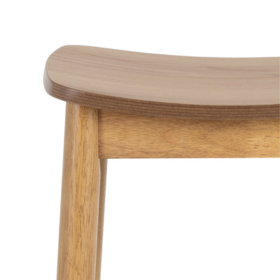Barlow Bar Stool Without Back in Matt Oak Set of 2 – FTG, view 7