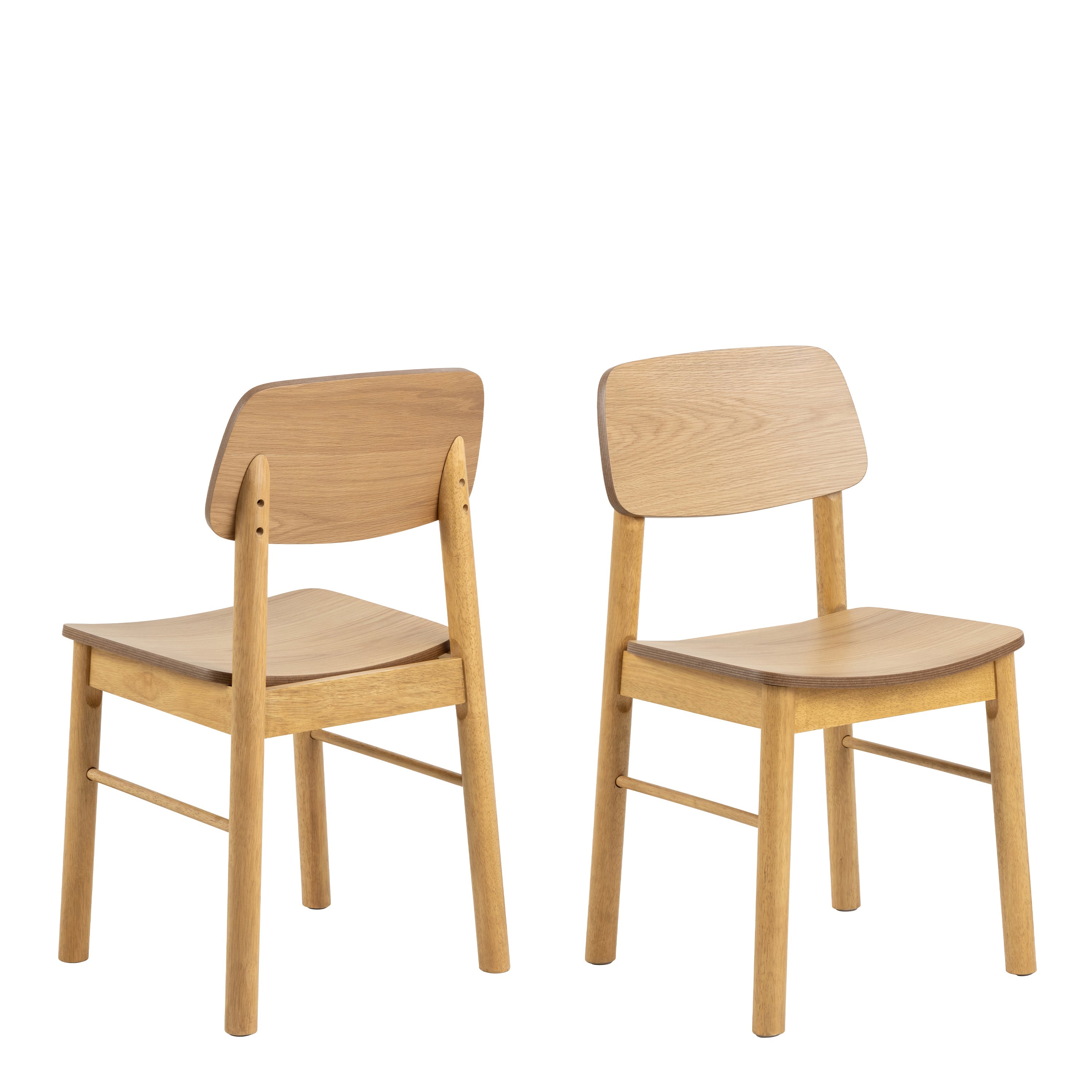 Barlow Dining Chair in Matt Oak Set of 2 – FTG