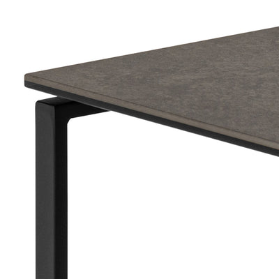 Katrine Square Coffee Table Set in Ceramic Black – FTG, view 6